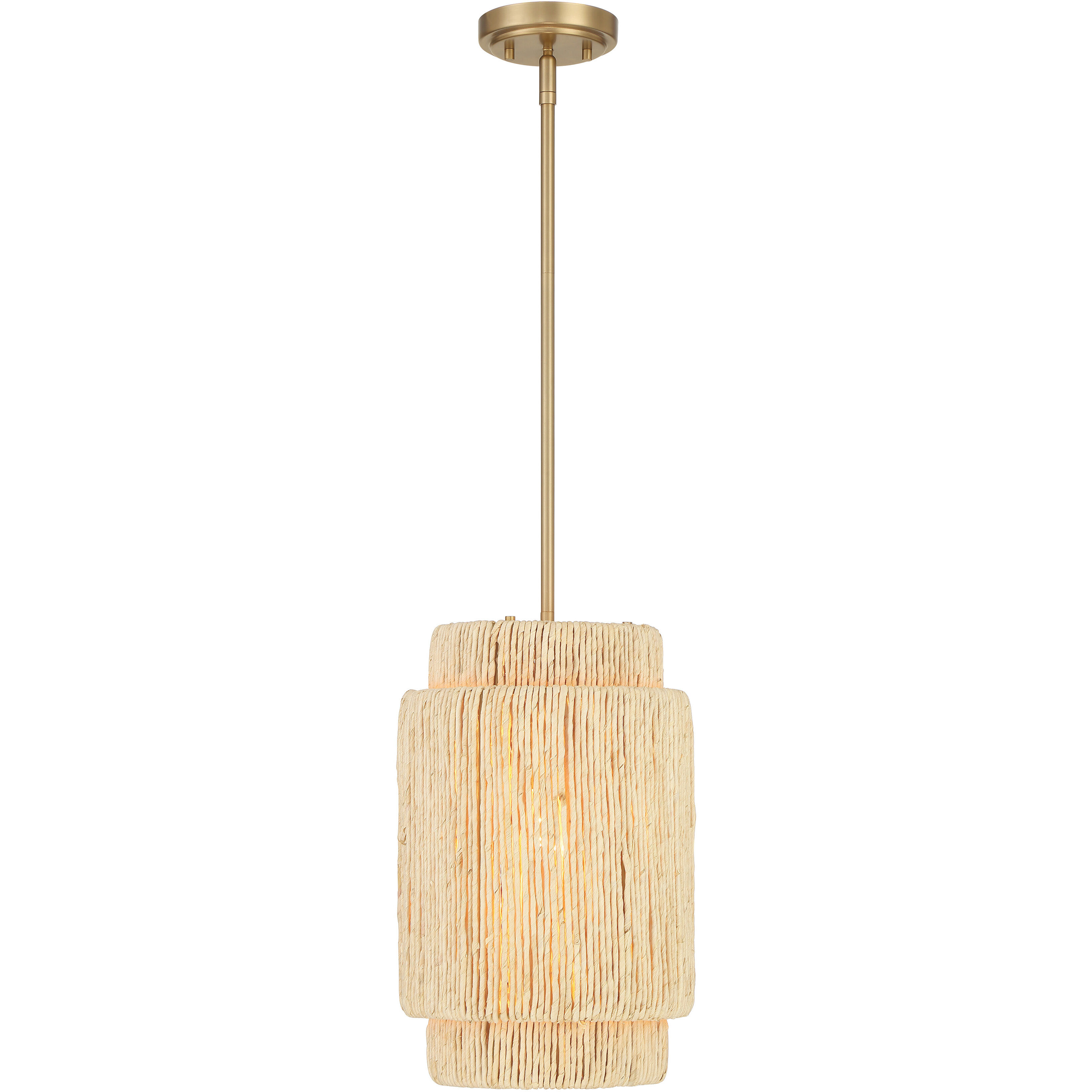 Caviana 1 Light 10 inch Signature Brass Pendant Ceiling Light