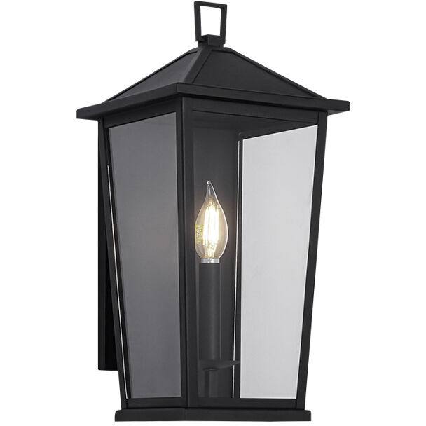Ingress 1 Light 16.5 inch Matte Black Outdoor Wall Light