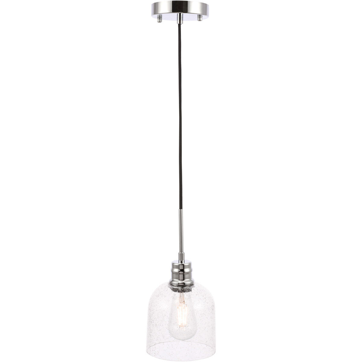 Gabe 1 Light 6 inch Chrome Pendant Ceiling Light