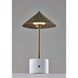 Mika 11.75 inch 2 watt Antique Brass Cordless LED Table Lamp Portable Light