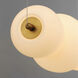 Soji LED 39.5 inch Black and Gold Linear Pendant Ceiling Light