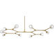 Zayne 10 Light 56 inch Gold Pendant Ceiling Light