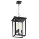 Riverside 3 Light 11 inch Noir Outdoor Pendant