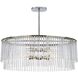 Bleecker 8 Light 36 inch Polished Chrome Chandelier Ceiling Light