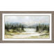 River View Green and Brown and Blue and Gray Framed Art, Propac