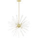 Utopia 12 Light 42 inch Satin Brass Foyer Pendant Chandelier Ceiling Light