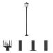 Beacon 2 Light 83 inch Black Outdoor Post Mounted Fixture in 17.75