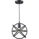 Lyra 1 Light 10 inch Black Pendant Ceiling Light