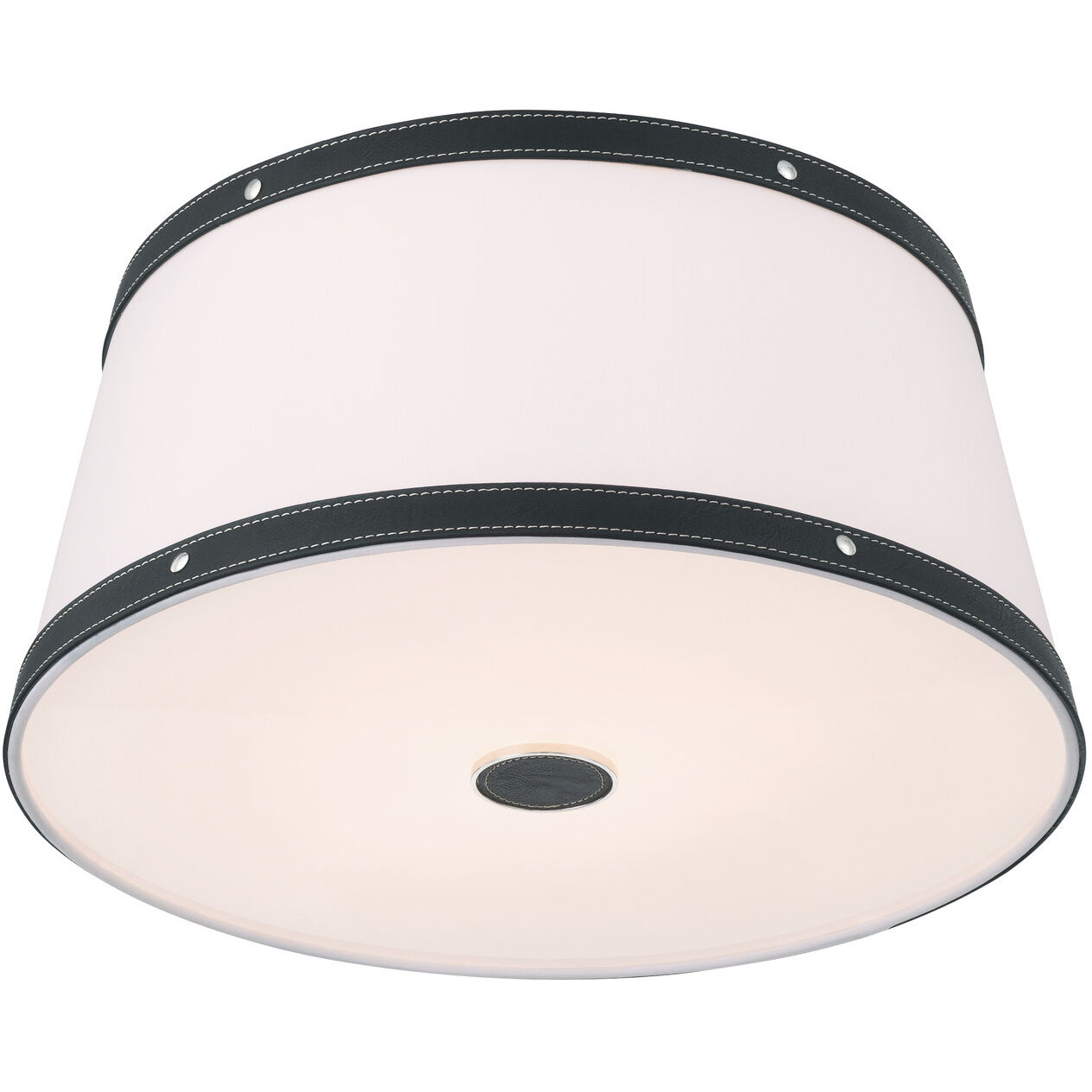 Callahan 3 Light 17 inch Polished Nickel Flush Ceiling Light