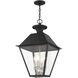 Mansfield 4 Light 15 inch Black Outdoor Pendant Lantern