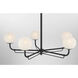 Whitehall 5 Light 38 inch Dark Matte Black Chandelier Ceiling Light