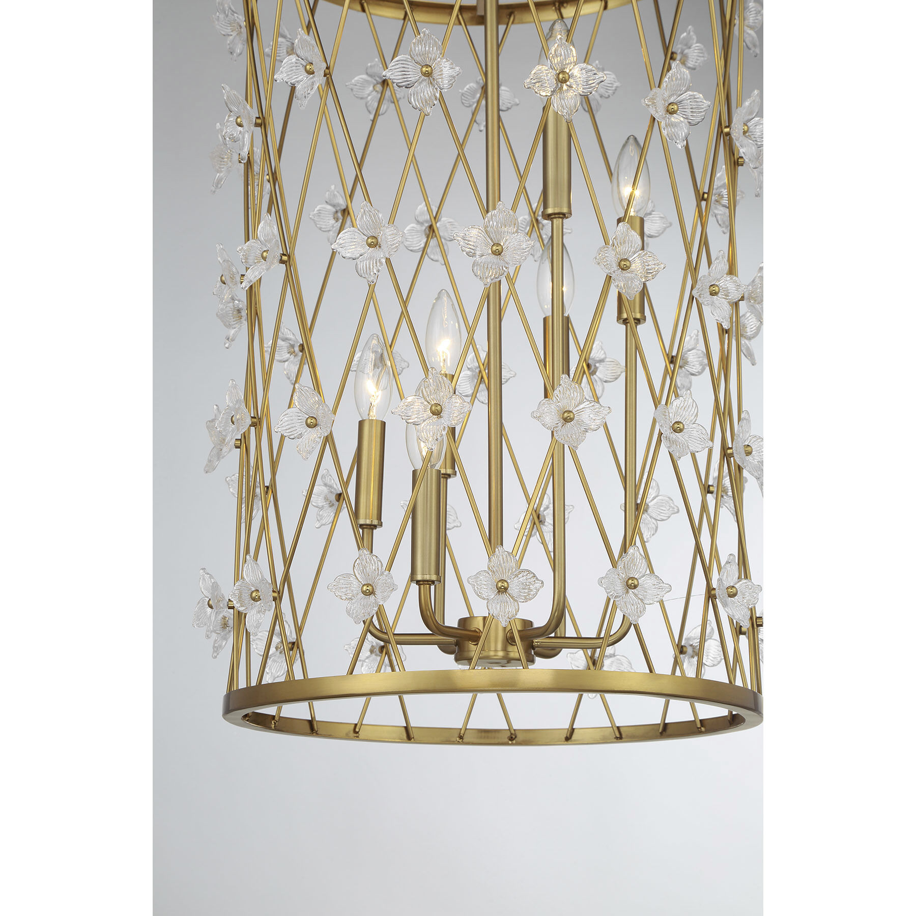 Bailey 6 Light 18 inch Warm Brass Pendant Ceiling Light