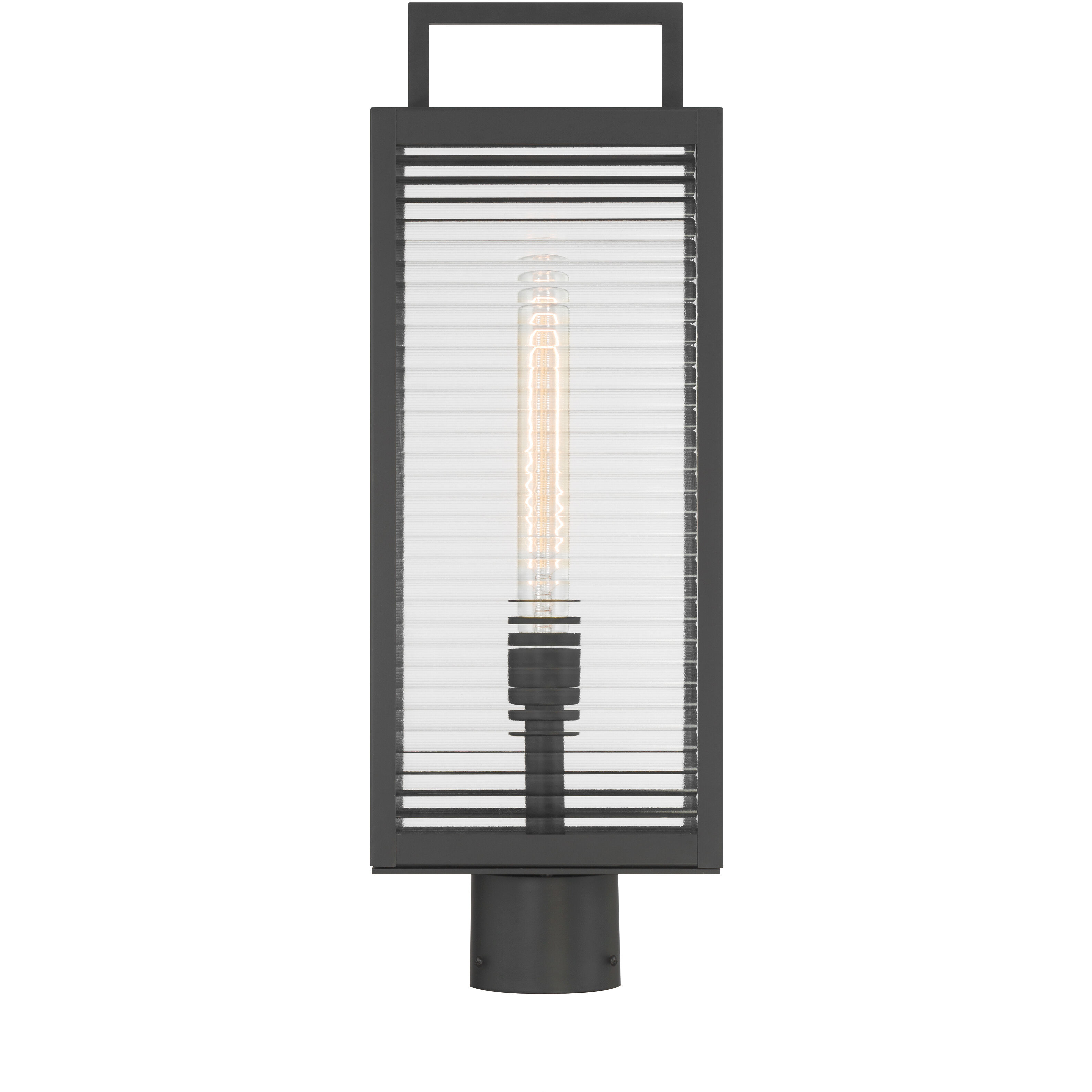 Edgewood 1 Light 21.5 inch Dark Matte Black Outdoor Post Mount