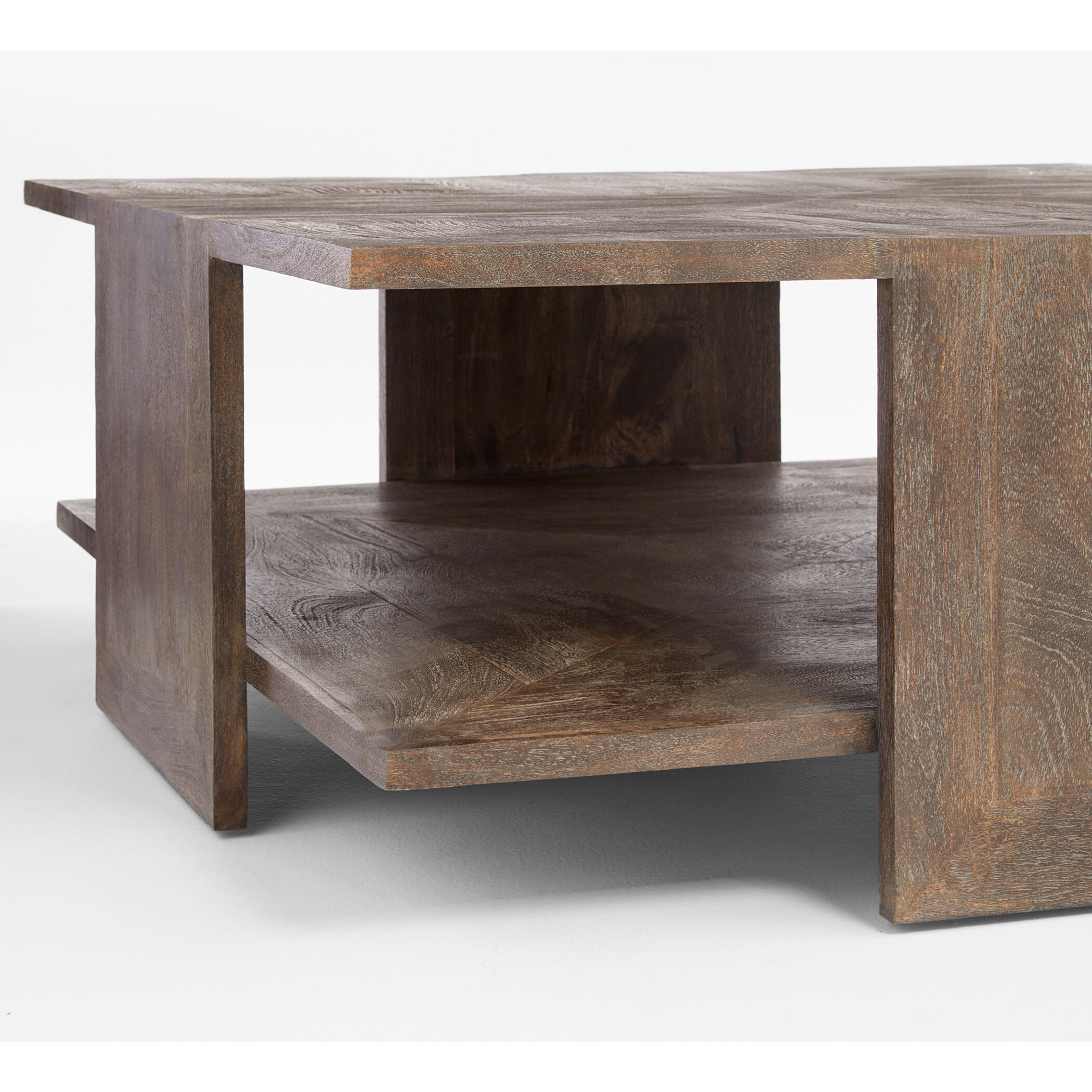 Alta 48 X 48 inch Cerused Walnut Cocktail Table