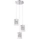 Politan 3 Light 11 inch Chrome Pendant Ceiling Light