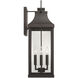 Bradford 4 Light 27 inch Oiled Bronze Outdoor Wall Lantern