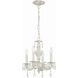 Paris Market 4 Light 13.5 inch Antique White Mini Chandelier Ceiling Light in Clear Hand Cut