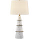Duffield 30 inch 100.00 watt White Table Lamp Portable Light, Coco & Dash