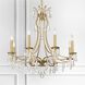 Cedar 8 Light 28 inch Vibrant Gold Chandelier Ceiling Light in Clear Hand Cut
