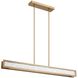 Courtney LED 48 inch Champagne Gold Linear Chandelier Ceiling Light