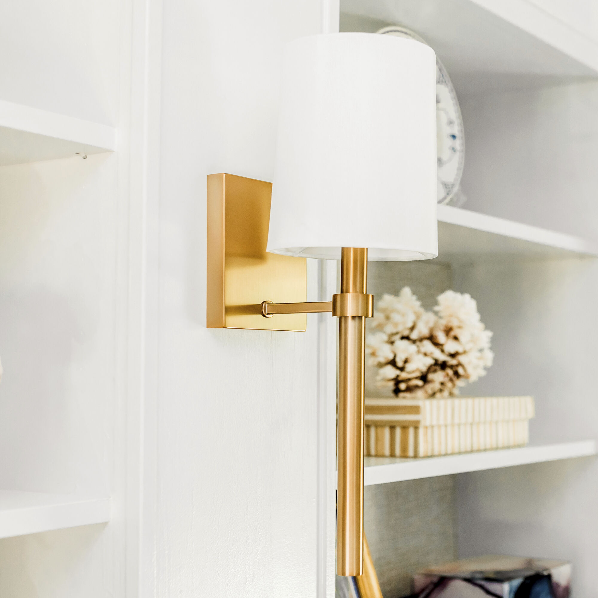 Bromley Bath Sconce Wall Light in Vibrant Gold