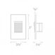 WAC 12V Step Light LED 3.13 inch White ADA Step and Wall Light in 3000K Warm White LED, WAC Landscape