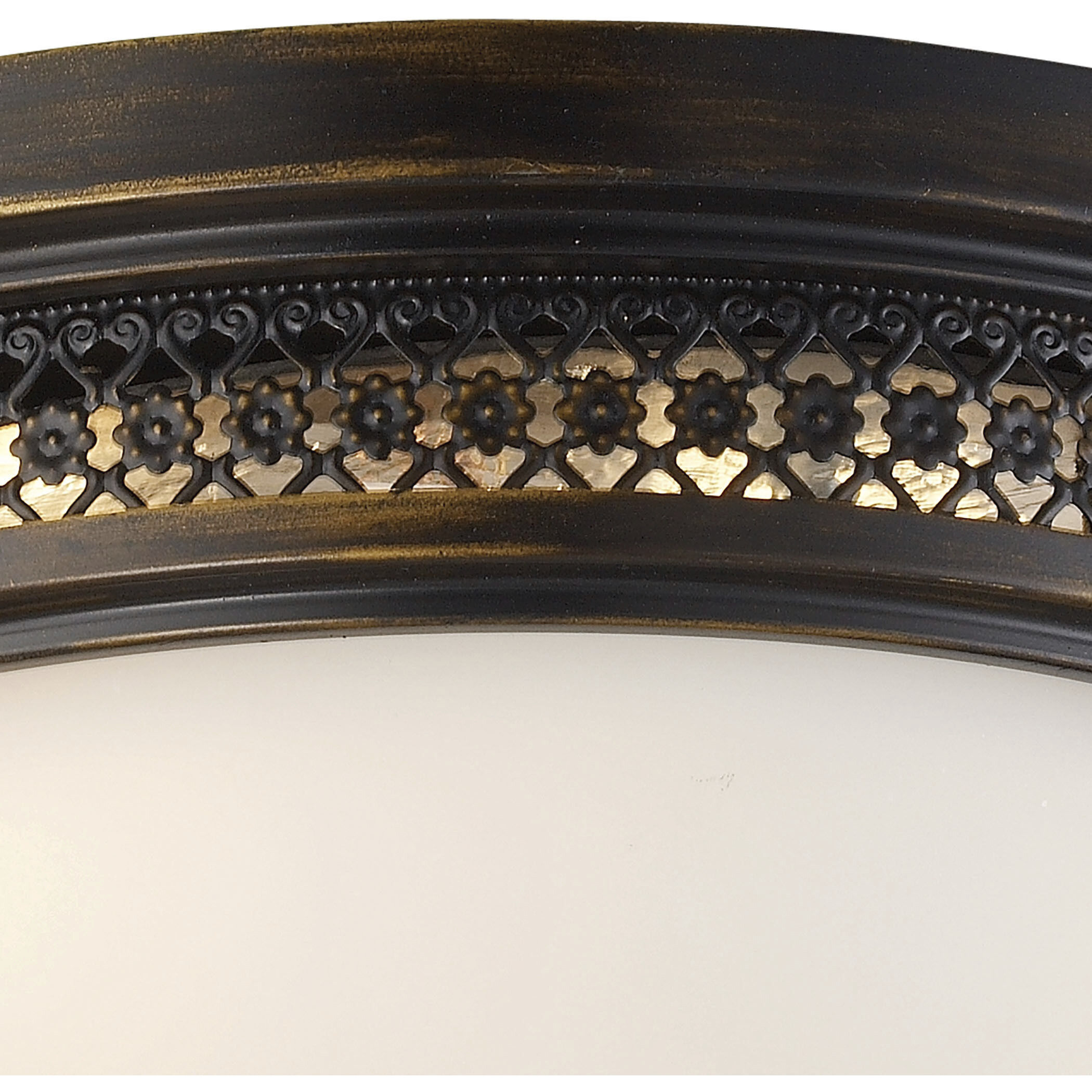 Georgia 2 Light 13 inch Golden Bronze Flush Mount Ceiling Light