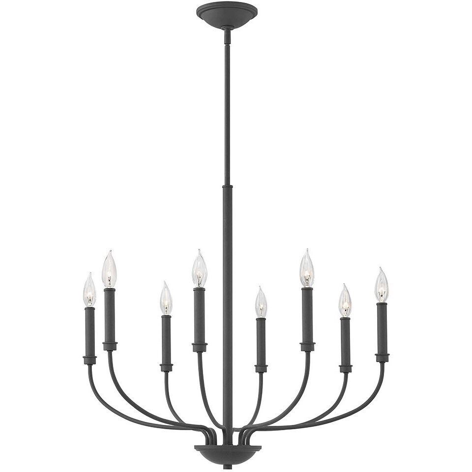 Alister 8 Light 28 inch Buckeye Bronze Indoor Chandelier Ceiling Light