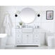 Franklin 48 X 22 X 34.75 inch White Bathroom Vanity Cabinet