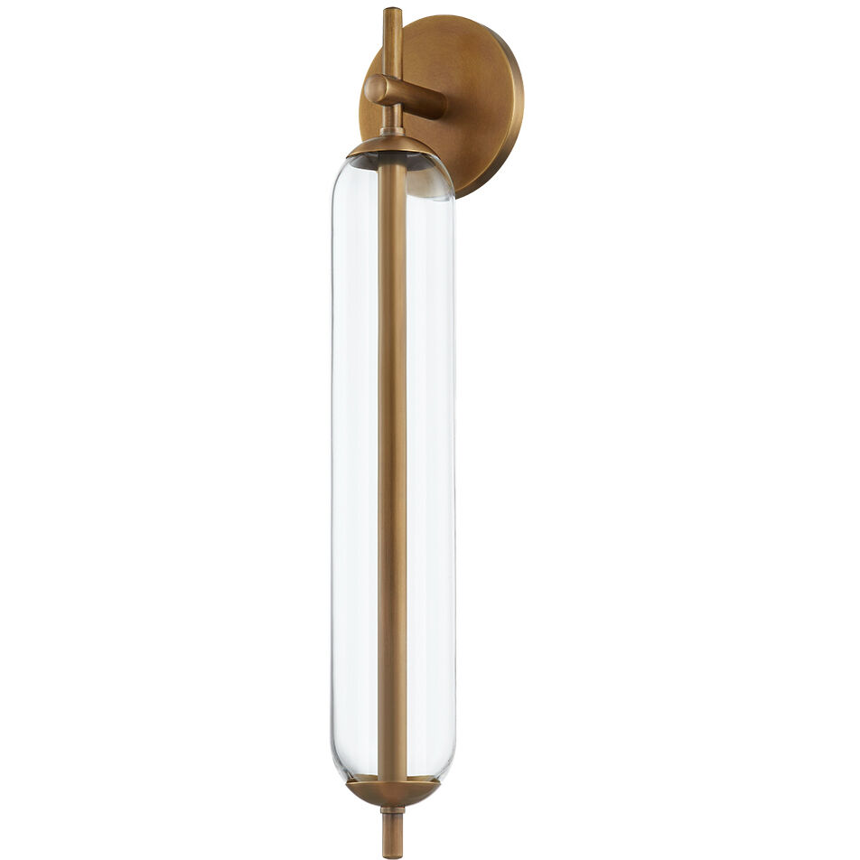 Blaze LED 21.25 inch Patina Brass Exterior Wall Sconce