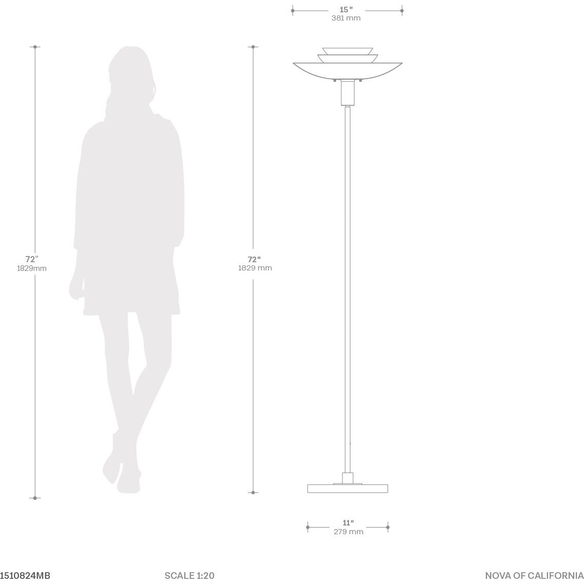 Rancho Mirage 72 inch 60.00 watt Matte Black and Weathered Brass Torchiere Portable Light