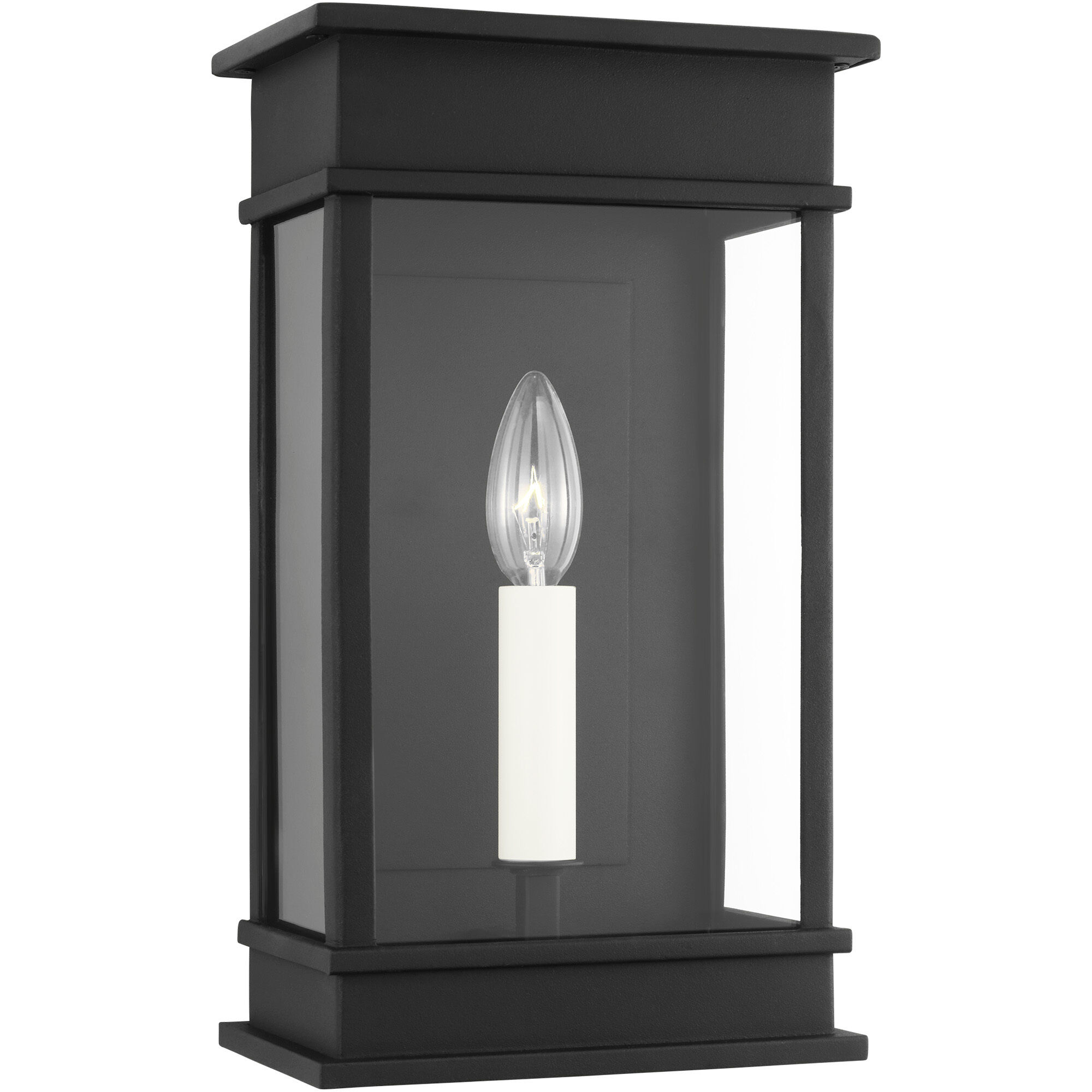 C&M by Chapman & Myers Cupertino 1 Light 13.13 inch Textured Black Outdoor Wall Lantern