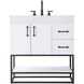 Caroline 32 X 34 inch White Bathroom Vanity Cabinet
