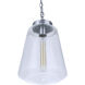 Laclede 1 Light 9.3 inch Satin Aluminum Outdoor Pendant