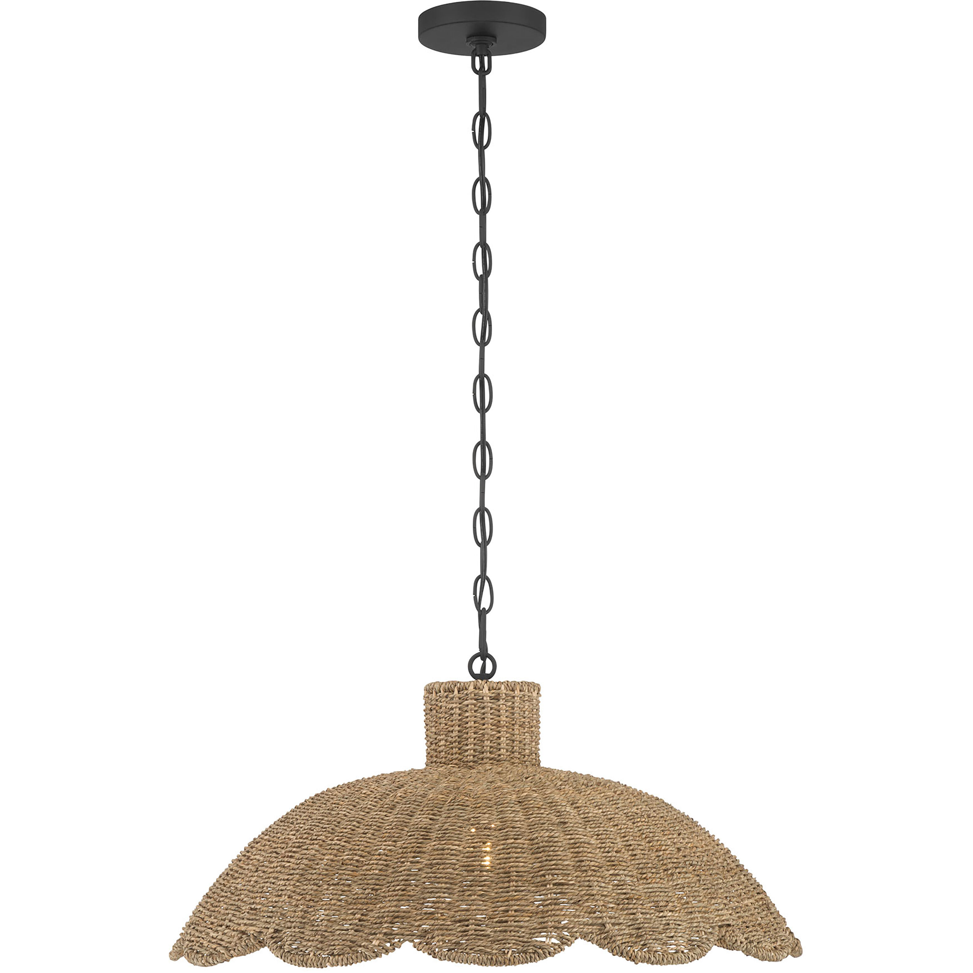 Malura 1 Light 23.25 inch Matte Black Pendant Ceiling Light