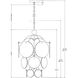 Rovigo 13 Light 20.5 inch Silver Leaf Chandelier Ceiling Light