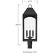 Burton 4 Light 29 inch Black Outdoor Post Lantern