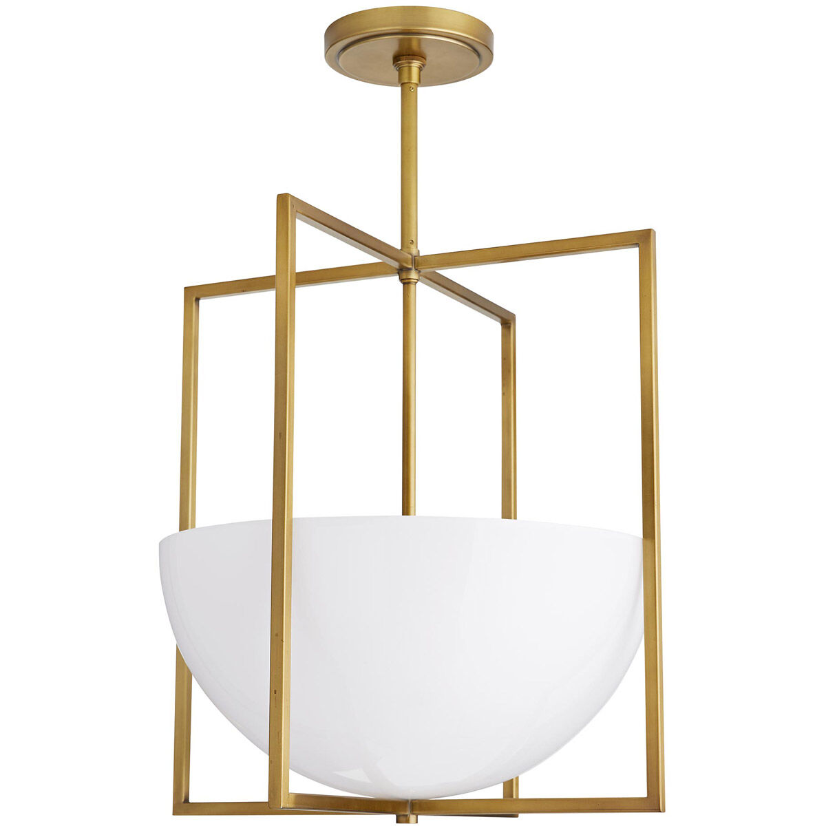 Royce 2 Light 18 inch Antique Brass Pendant Ceiling Light