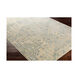 Serene 35 X 22 inch Neutral and Brown Area Rug, Polyester and Polypropylene