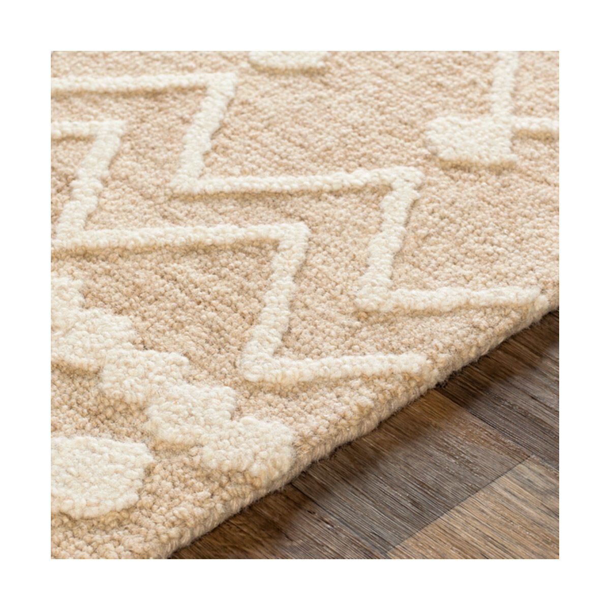 Izmir 90 X 60 inch Khaki/Ivory Rugs in 5 x 8