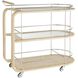 Brays 37 inch Whitewash Bar Cart