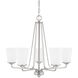 Braylon 5 Light 26 inch Brushed Nickel Chandelier Ceiling Light