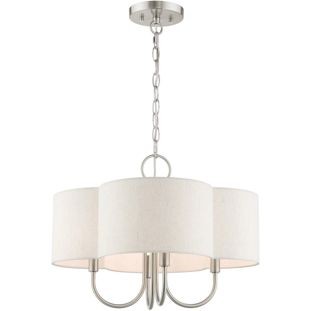 Solstice 4 Light 18 inch Brushed Nickel Chandelier Ceiling Light