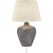 Dakota 29 inch 100.00 watt Gray Table Lamp Portable Light, Coco & Dash