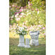 Greek Column Off-White Outdoor Planter