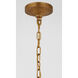 Chapman & Myers Gramercy LED 17 inch Gilded Iron Lantern Pendant Ceiling Light