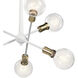 Armstrong 6 Light 20 inch White Chandelier 1 Tier Small Ceiling Light, Small