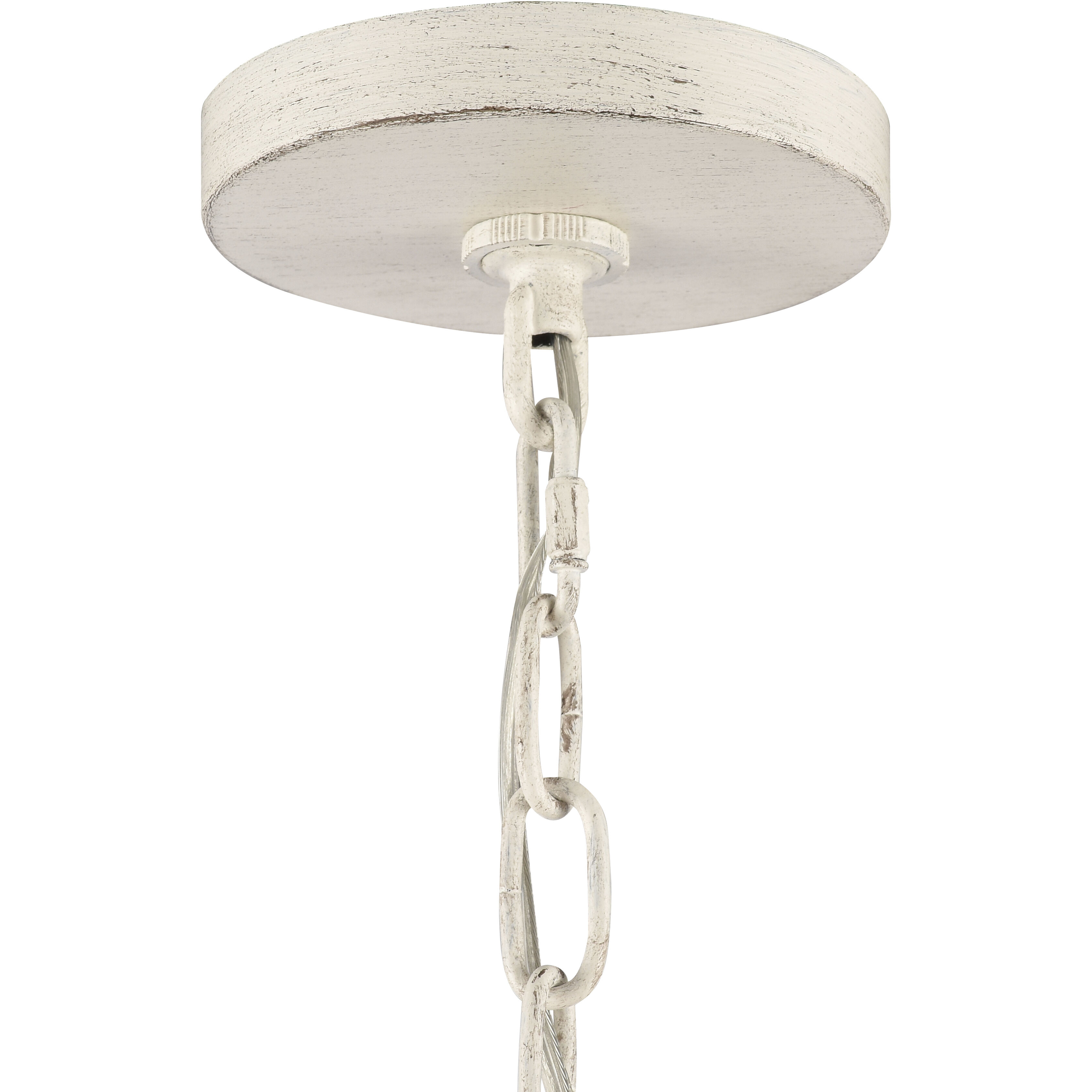Quinn 5 Light 23.75 inch Antique White Chandelier Ceiling Light