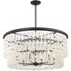 Shimmering Elegance 9 Light 36 inch Sand Coal Chandelier Ceiling Light