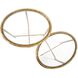 Tetro 22 X 18 inch Brass Nesting Tables